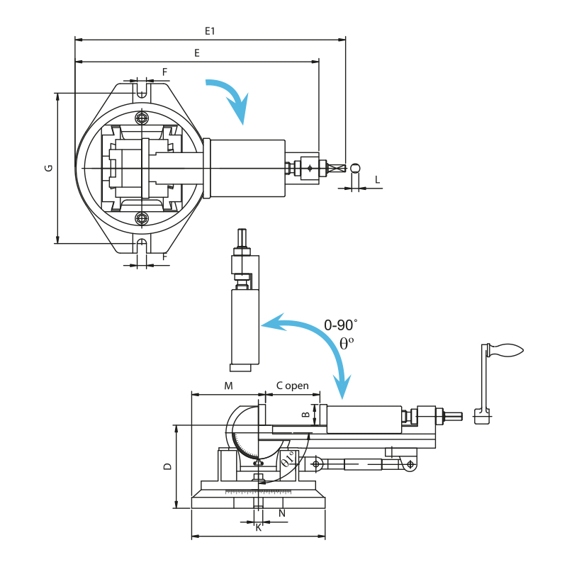 3 Angle Milling Cutter