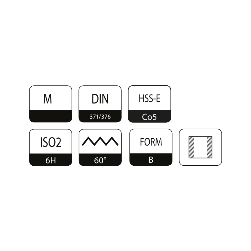 HSS-E (COBALTLI) DIN 371 B