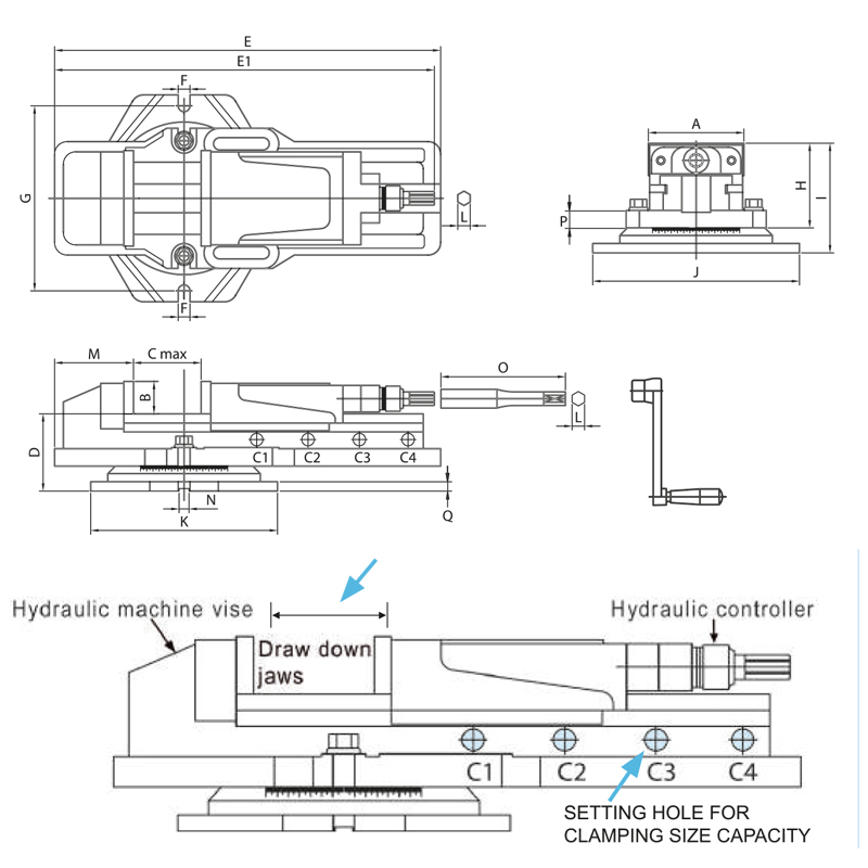 Hydraulic vice